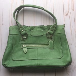 Coach leather bag and wallet